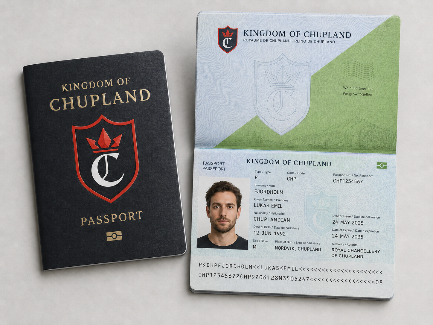 Образец паспорта гражданина Chupland